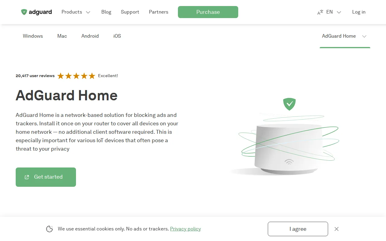 AdGuard Home - Network-Wide Ad Blocking user interface