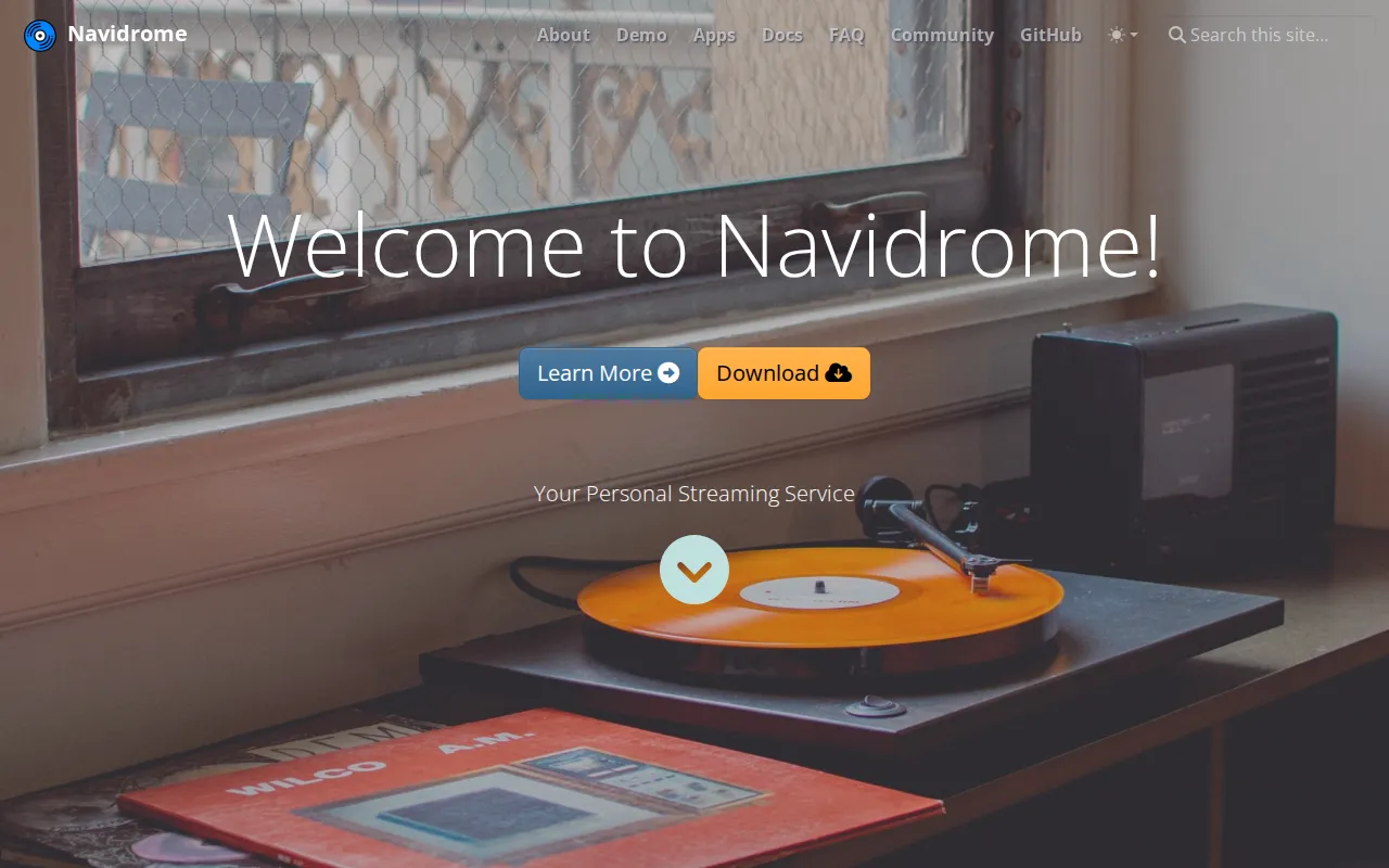 Navidrome - Self-Hosted Music Server user interface